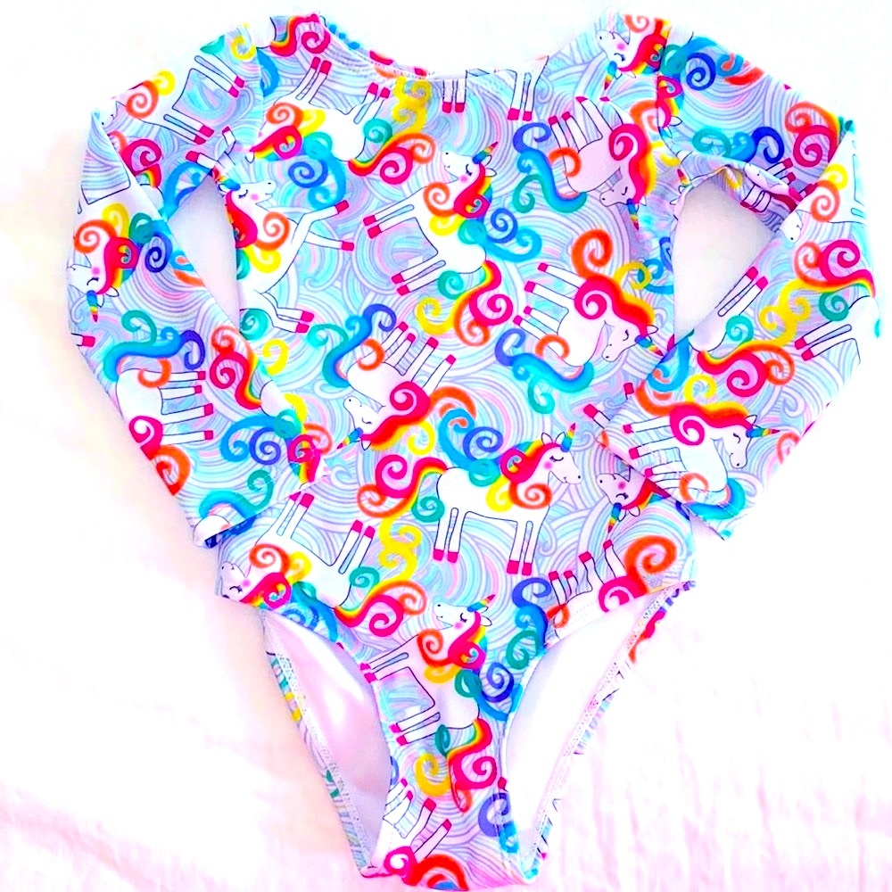 Like new Size 3 kids ‘Flap Happy’ bathing suit - long sleeved and UV protection